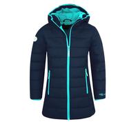 Funktionsmantel TROLLKIDS "GIRLS STAVANGER COAT", Mädchen, Gr. 176, blau (dunkelblau), Steppware, Obermaterial: 100% Polyester. Futter: 100% Polyester. Wattierung: 100% Polyester, kontrastfarbene Deta