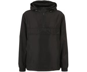 Funktionsmantel URBAN CLASSICS "Urban Classics Herren Recycled Basic Pull Over Jacket", Herren, Gr. S, schwarz, 63% Polyester, 37% Polyester (Recycelt), Mäntel (17345664-S) schwarz
