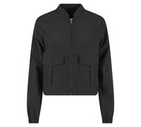 Funktionsmantel URBAN CLASSICS "Urban Classics Ladies Short Crinkle Jacket", Damen, Gr. S, schwarz, 100% Polyamid, Mäntel (59563020-S) schwarz