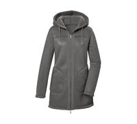 Funktionsparka "GW 63 WMN PRK", Damen, Gr. 42, grau (stein), Oberstoff: 100% Polyester, G.I.G.A. DX BY KILLTEC, sportlich, Jacken, Wendeparka mit 2 Seiten, 2-Wege-Reißverschluss und Kapuze (43319154-4