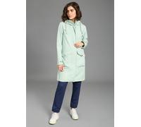 Funktionsparka KANGAROOS, Damen, Gr. 44, mint, Web, Obermaterial: 100% Polyester. Futter: 100% Polyester, kontrastfarbene Details, unifarben, bequem ca. Mitte Oberschenkel, abgesteppte Kante verstellb