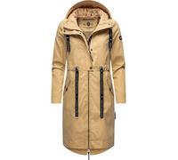 Funktionsparka NAVAHOO "Josinaa" Gr. L (40), beige Damen Jacken Lange stylische Übergangs Outdoorjacke mit Kapuze (12437747-L)