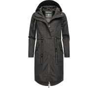 Navahoo Damen Parka leicht Übergangs-Jacke mit Kapuze Josinaa Anthracite Gr. XS