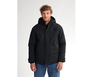 Funktionsparka PETROL INDUSTRIES, Herren, Gr. M, schwarz (deep schwarz), Web, Obermaterial: 100% Polyester, unifarben, regular fit normal, elastischer Bund, Jacken, mit Logo Stickerei (84600961-M) dee