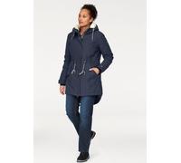 Funktionsparka POLARINO, Damen, Gr. 40, blau (marine (outdoorparka aus nachhaltigem material)), Web, Obermaterial: 54% Polyester, 46% Baumwolle. Futter: 100% Polyester. Wattierung: 100% Polyester. Fut