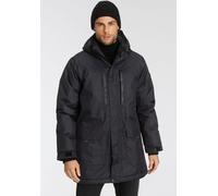 Funktionsparka POLARINO, Herren, Gr. 46, schwarz, Obermaterial: 100% Polyester. Futter: 100% Polyester. Wattierung: 100% Polyester, mit Riegel Rippstrickbündchen, Jacken, Atmungsaktiv, winddicht und w