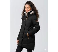 Funktionsparka RAGWEAR "PAVLA O", Damen, Gr. XXL, schwarz, Web, Obermaterial: 70% Baumwolle, 30% Polyester, kontrastfarbene Details, meliert, unifarben, Jacken Funktionsparka (62177467-XXL)