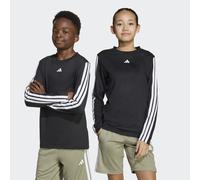 Funktionsshirt ADIDAS SPORTSWEAR "J TR-ES 3S LS", Jungen, Gr. 152, schwarz, weiß, Obermaterial: 70% Polyester, 30% Viskose, Rundhals, Shirts Funktionsshirt (46199432-152) schwarz, weiß