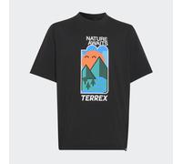 Funktionsshirt ADIDAS TERREX "K XPL GFX TEE", Mädchen, Gr. 128, schwarz, Obermaterial: 100% Polyester, Rundhals, Shirts Funktionsshirt (35474650-128) schwarz