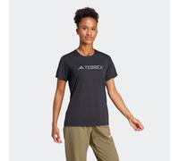 Funktionsshirt ADIDAS TERREX "W MT LOG TECH T", Damen, Gr. M, schwarz, Obermaterial: 100% Polyester, normal, Rundhals, Shirts Funktionsshirt (82876622-M) schwarz