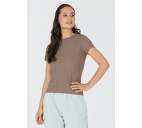 Funktionsshirt ATHLECIA "Tinashe", Herren, Gr. 36, braun (hellbraun), 92% Viskose, 8% Elasthan, unifarben, normal, Rundhals, Shirts Funktionsshirt, im simplen und schnelltrocknenden Design (33810018-3