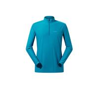 Funktionsshirt BERGHAUS "Berghaus Langarmshirt", Herren, Gr. XL, blau (türkis), Obermaterial: 100% Polyester PES., uni, regular fit, hoch geschlossener Ausschnitt, Shirts Funktionsshirt, mit Superstre