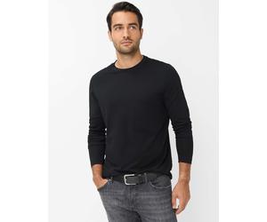 Funktionsshirt BRAX "Style T-ShirtN", Herren, Gr. 4XL (62/64), schwarz, 98% Baumwolle, 2% Elasthan, Rundhals, Shirts Funktionsshirt (61207017-4XL) schwarz