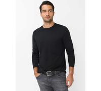 Funktionsshirt BRAX "Style T-ShirtN", Herren, Gr. 5XL (64/66), schwarz, 98% Baumwolle, 2% Elasthan, Rundhals, Shirts Funktionsshirt (61207017-5XL) schwarz