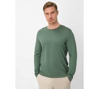 Funktionsshirt BRAX "Style T-ShirtN", Herren, Gr. S (48), grün, 50% Baumwolle, 50% Modal, Rundhals, Shirts Funktionsshirt (17619153-S) grün