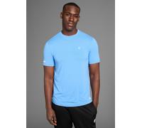 Funktionsshirt BRUNO BANANI, Herren, Gr. S (44/46), blau (azurblau), Single Jersey, Obermaterial: 96% Polyester, 4% Elasthan, slim fit, Rundhals, Shirts Funktionsshirt, T-Shirt aus schnelltrockenem Ma