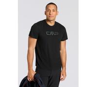 Funktionsshirt CMP "MAN CO T-SHIRT", Herren, Gr. 58, schwarz (nero), Obermaterial: 100% Polyester, normal, Rundhals, Shirts Funktionsshirt (66869158-58) nero