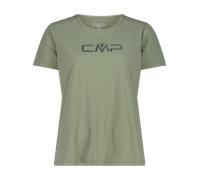 Funktionsshirt CMP "WOMAN CO T-SHIRT", Damen, Gr. 36, grün (grün tea), Single Jersey, Obermaterial: 100% Polyester, normal, Rundhals, eingesetzt eingefasste Kante, Shirts Funktionsshirt, für Erwachsen
