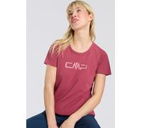 Funktionsshirt CMP "WOMAN CO T-SHIRT", Damen, Gr. 42, peony, Single Jersey, Obermaterial: 100% Polyester, normal, Rundhals, eingesetzt eingefasste Kante, Shirts Funktionsshirt, Schnell trocknend & Atm
