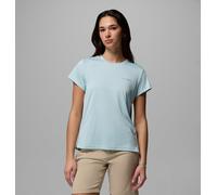 Funktionsshirt COLUMBIA, Damen, Gr. L (42/44), marine light heather, Obermaterial: 100% Polyester, Shirts Funktionsshirt, sportliche Passform, Kurzarm, für Outdoor-Aktivitäten (69769823-L) marine ligh