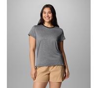 Funktionsshirt COLUMBIA, Damen, Gr. XL (46/48), schwarz heather, Obermaterial: 100% Polyester, Shirts Funktionsshirt, sportliche Passform, Kurzarm, für Outdoor-Aktivitäten (96611643-XL) schwarz heathe