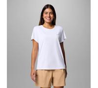 Funktionsshirt COLUMBIA, Damen, Gr. XL (46/48), weiß, Obermaterial: 100% Polyester, Shirts Funktionsshirt, sportliche Passform, Kurzarm, für Outdoor-Aktivitäten (23839830-XL) weiß