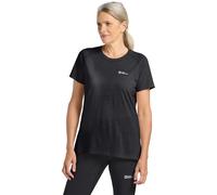 Funktionsshirt JACK WOLFSKIN "KAMMWEG S/S W", Damen, Gr. L (42/44), grau (phantom), Oberstoff 50% WOLLE, 50% POLYESTER, Shirts (98646315-L) phantom