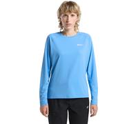 Funktionsshirt JACK WOLFSKIN "PRELIGHT SWIFT LS W", Damen, Gr. XS, blau (mid, blau), Obermaterial: 100% Polyester, Shirts Funktionsshirt (45794559-XS)
