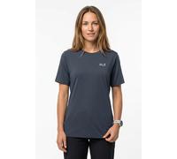 Funktionsshirt JACK WOLFSKIN "VONNAN S/S T W", Damen, Gr. XS (34), midnight sky, Obermaterial: 100% Polyester, Shirts Funktionsshirt, leichtes und atmungsaktives TEXADRI-Material, moderne Passform (14