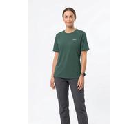 Funktionsshirt JACK WOLFSKIN "VONNAN S/S T W", Damen, Gr. XS (34), sago palm, Obermaterial: 100% Polyester, Shirts Funktionsshirt (28343649-XS) sago palm