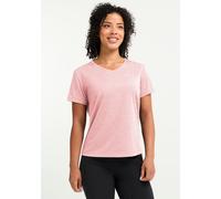 Funktionsshirt JACK WOLFSKIN "WILDTRAIL T W", Damen, Gr. S (36), rosegarden, Obermaterial: 100% Polyester, normal, V-Ausschnitt, Shirts Funktionsshirt (75392501-S) rosegarden