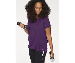 Funktionsshirt KANGAROOS, Damen, Gr. 44/46, lila, Obermaterial: 100% Polyester, figurumspielend hüftbedeckend, V-Ausschnitt, Shirts Funktionsshirt, Kurzarm, figurumspielend, mit V-Ausschnitt, große Gr