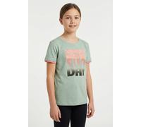Funktionsshirt KILLTEC "KOS 133 GRLS TSHRT", Kinder, Gr. 140, helles naturgrün, Obermaterial: 65% Polyester, 30% Baumwolle, 5% Elasthan, Shirts Funktionsshirt, für Wandern, sportlicher Stil, aus Polye