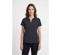 Funktionsshirt KILLTEC "KOS 21 WMN TSHRT", Damen, Gr. 44, nachtblau, Obermaterial: 93% Polyester, 7% Elasthan, Shirts Funktionsshirt, mit femininer Ausschnitt mit Kragen, atmungsaktives Stretchmateria
