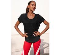 Funktionsshirt LASCANA ACTIVE "Digital Mauve" Gr. XL (48/50), schwarz Damen Shirts (59467569-XL) schwarz