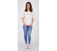 Funktionsshirt LPO "LINA WOMEN", Damen, Gr. 40 (M), grau (stone), 92% Polyester, 8% Elasthan, figurumspielend, Shirts Funktionsshirt, hinten länger geschnitten (83549146-40) stone