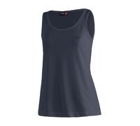 Maier Sports Petra, Ärmelloses Damen T-Shirt, Outdoorshirt mit Rundhals für Wandern und Freizeit, dryprotec Technologie, Atmungsaktiv, NFC-Chip für einfaches Recycling, Dunkelblau, 38