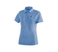 Funktionsshirt MAIER SPORTS "Ulrike", Damen, Gr. 36, blau (pastellblau), 100% Polyester, Rundhals, Shirts Funktionsshirt, Damen Polo, pique Poloshirt, schnelltrocknendes Outdoor-Shirt (61417630-36) pa