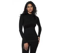 Funktionsshirt MEY "Prfrmnc+", Damen, Gr. M, schwarz, Obermaterial: 48% Schurwolle, 48% Polyester, 4% Elasthan, körpernah hüftbedeckend, Rundhals, Shirts Funktionsshirt, Rundhalsausschnitt, langarm, k