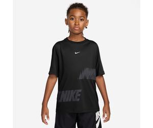 Funktionsshirt NIKE "B NK DF MULTI SS TOP BOLD GX", Jungen, Gr. L (152/158), schwarz (schwarz, weiß), Obermaterial: 100% Polyester, Shirts Funktionsshirt, Für Kinder und Jugendliche (73791634-L) schwa