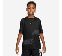 Funktionsshirt NIKE "B NK DF MULTI SS TOP BOLD GX", Jungen, Gr. M (140/146), schwarz (schwarz, weiß), Obermaterial: 100% Polyester, Shirts Funktionsshirt, Für Kinder und Jugendliche (73791634-M) schwa