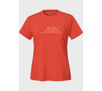 Funktionsshirt SCHÖFFEL "CIRC T Shirt Sulten L", Damen, Gr. 38, rot (2030, rot), Oberstoff: 100% Polyester, Rundhals, Shirts Funktionsshirt (55528446-38) 2030, rot
