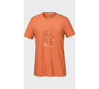 Funktionsshirt SCHÖFFEL "CIRC T Shirt Sulten L", Damen, Gr. 40, orange (5115, orange), Oberstoff: 100% Polyester, Rundhals, Shirts Funktionsshirt (60562227-40) 5115, orange