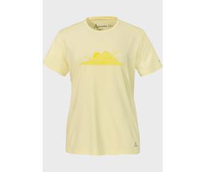 Funktionsshirt SCHÖFFEL "CIRC T Shirt Sulten L", Damen, Gr. 46, gelb (5105, gelb), Oberstoff: 100% Polyester, Rundhals, Shirts Funktionsshirt (91063054-46) 5105, gelb