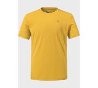 Funktionsshirt SCHÖFFEL "CIRC T Shirt Tauron M", Herren, Gr. 46, gelb (5205, gelb), Oberstoff: 100% Polyester, Rundhals, Shirts Funktionsshirt (53415221-46)