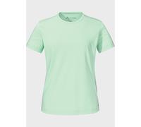 Funktionsshirt SCHÖFFEL "T Shirt Buchberg L", Damen, Gr. 36, 6205, grün, Oberstoff: 60% Baumwolle, 40% Polyester, Rundhals, Shirts Funktionsshirt (24900717-36)