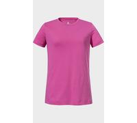 Funktionsshirt SCHÖFFEL "T Shirt Buchberg L", Damen, Gr. 44, pink (3305, pink), Oberstoff: 60% Baumwolle, 40% Polyester, Rundhals, Shirts Funktionsshirt (47442232-44) 3305, pink