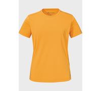 Funktionsshirt SCHÖFFEL "T Shirt Buchberg L", Damen, Gr. 48, 5405, orange, Oberstoff: 60% Baumwolle, 40% Polyester, Rundhals, Shirts Funktionsshirt (13376944-48) 5405, orange