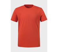 Funktionsshirt SCHÖFFEL "T Shirt Buchberg M", Herren, Gr. 46, 0548, orange, Oberstoff: 60% Baumwolle, 40% Polyester, Rundhals, Shirts Funktionsshirt (10812463-46)
