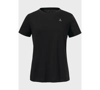 Funktionsshirt SCHÖFFEL "T Shirt Hohberg L", Damen, Gr. 40, schwarz (9990, schwarz), Oberstoff: 60% Baumwolle, 40% Polyester, Rundhals, Shirts Funktionsshirt (63817036-40) 9990, schwarz
